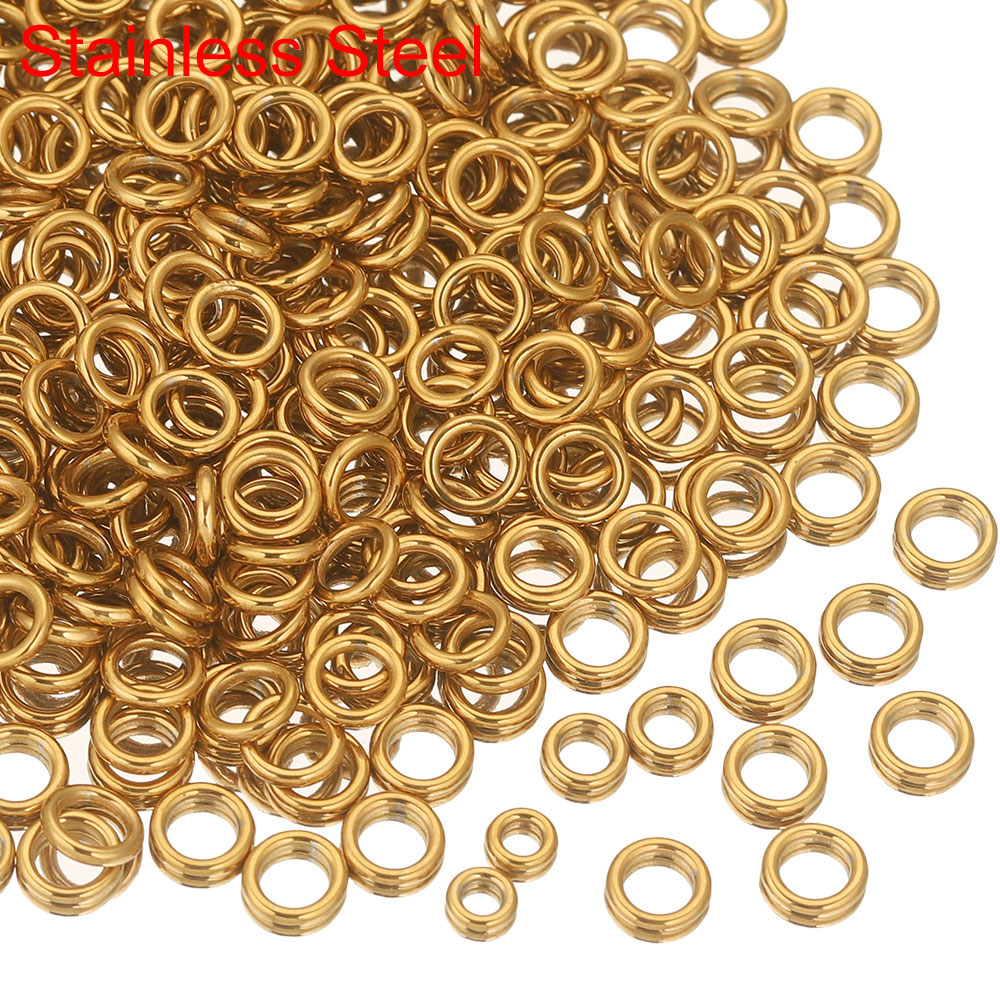 Jewelry Making Ring Tool - 50 sztuk zamkniętych pierścieni skokowych ze