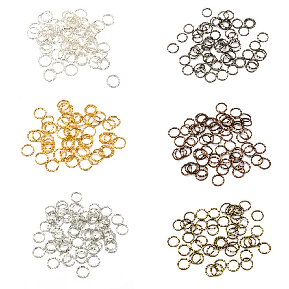 Jump Ring Assorted - 50-500 sztuk 3-18mm pętla klucz zapięcie