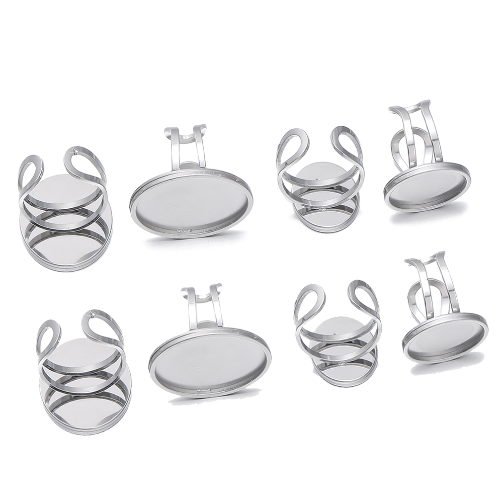 Jewelry Making Ring Tool - 5 sztuk/partia Stal nierdzewna Otwarty Pierścień