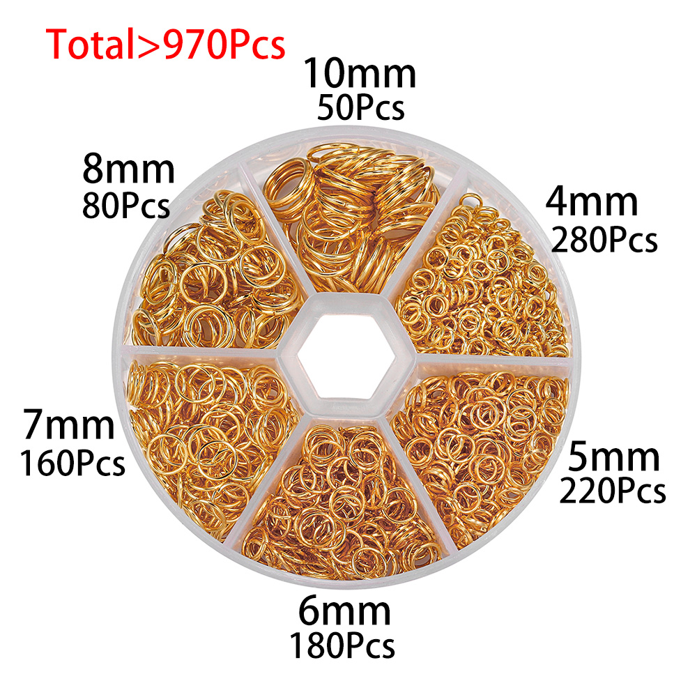 1Box Gold Ancient Bronze Mixed – Jump Ring Assorted recenzja i cena