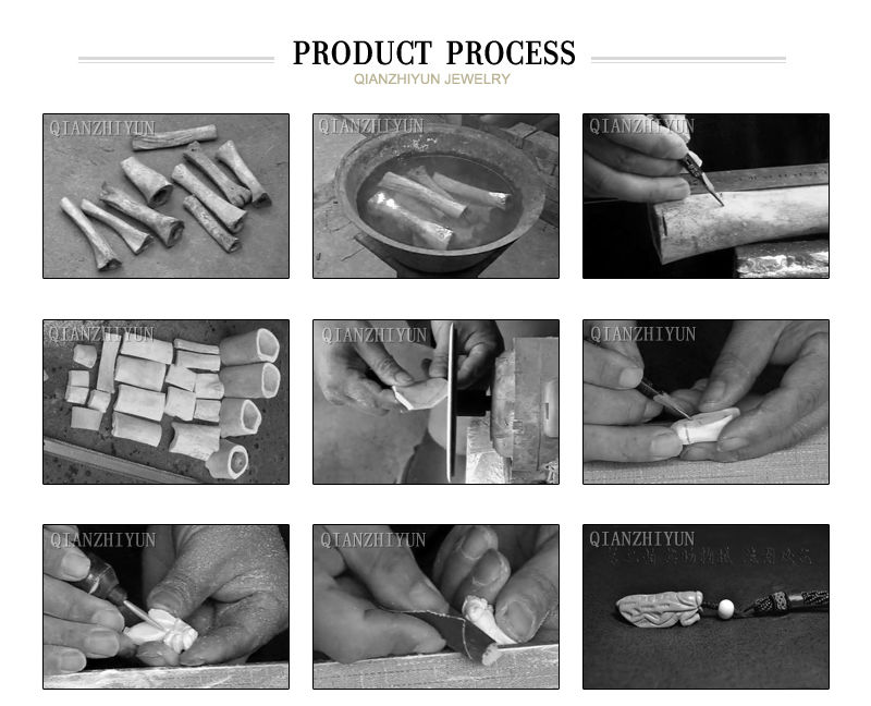 3 szt ręcznie rzeźbione Yak Bo – Jewelry Making New Zealand recenzja i cena