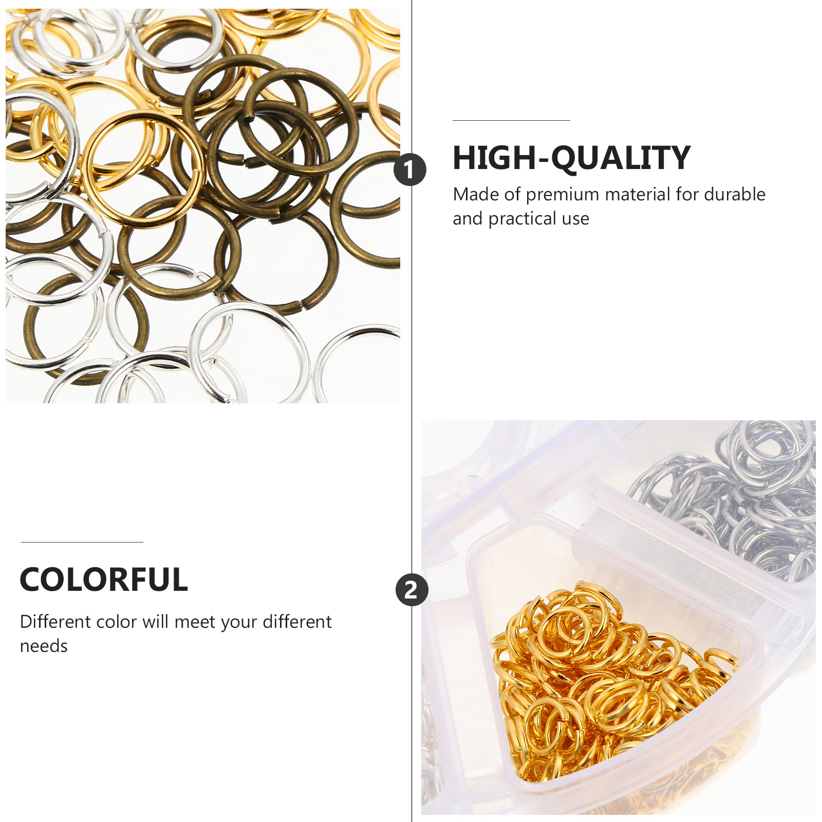 1 pudełko z zestawem pierścion – Jump Ring Assorted recenzja i cena