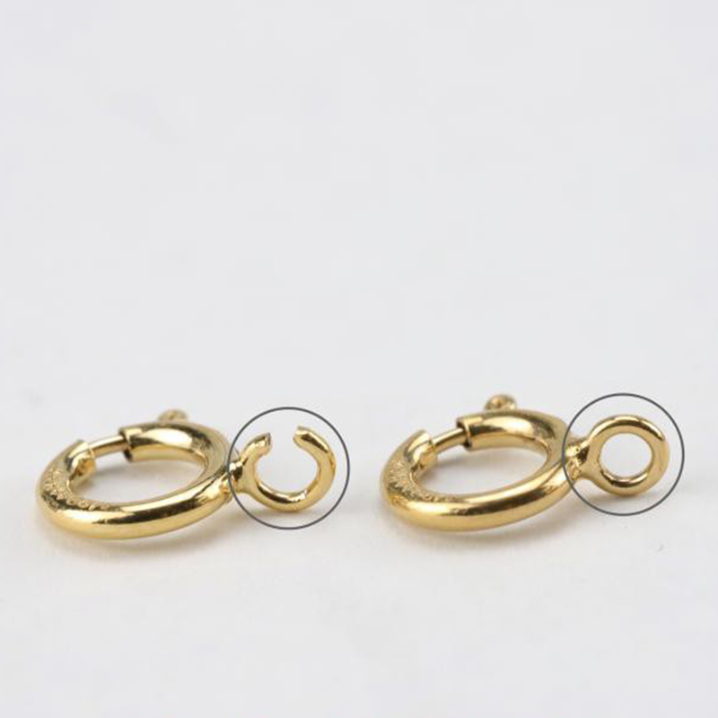 Złote zapięcia sprężynowe 14K  – Jewelry Making Ring Tool recenzja i cena